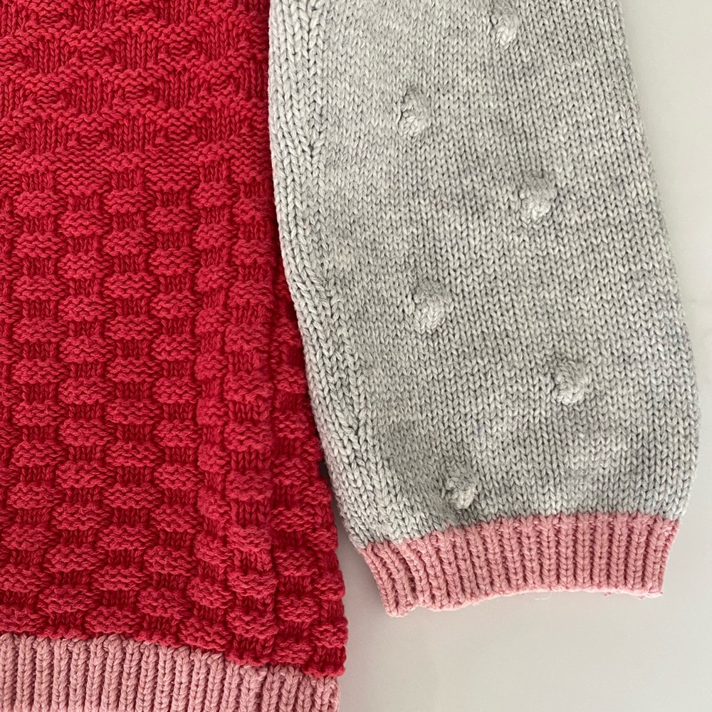 ❤️100% Cotton❤️Colorblock Cardigan - Picture 7 of 9
